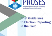 The Guidelines to Election Reporting in the Field