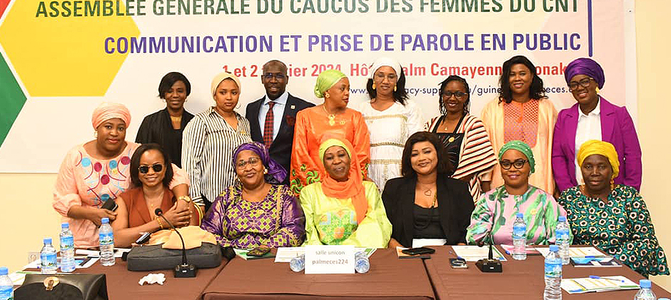 Assemblée Générale et Formation du Caucus des Femmes du Conseil National de la Transition dans le Cadre du Projet PARD-Guinée