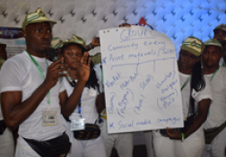 Training of Corp members on disseminating voter education messages – November 2018
