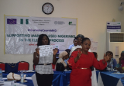 Training of Trainers for INEC and NYSC officials for preparation to step-down training to Corp members – September- November 2018